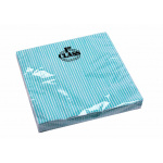 Servietter 3-lags Pk/20 stk. Stribet jadegrøn