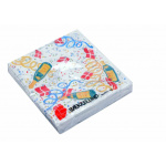 Serviet 3-lags 33x33 cm. pk./20 stk. Flag & terpentiner