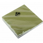 Serviet Sovie 3-lags 40x40 cm. pk./20 stk. Oliven 4210093