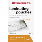 Lamineringslomme til Visitkort 54x86 mm. 2x125 mic. 3386001