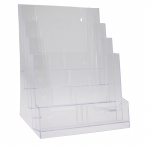 Brochureholder A4 m/4 rum 371400