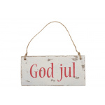 Hængemærke "GOD JUL" (træ)