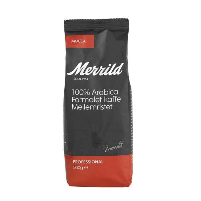 Kaffe Merrild mellemristet Mocca 500 gr. 70076 - Image 1
