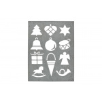 Metalplade m/julemotiver