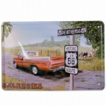 Metalskilt Route 66 - The Mother route 20x30 cm.