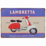 Metalskilt Lambretta Li150 20x30 cm.