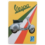 Metalskilt Vespa Piaggio 20x30 cm.