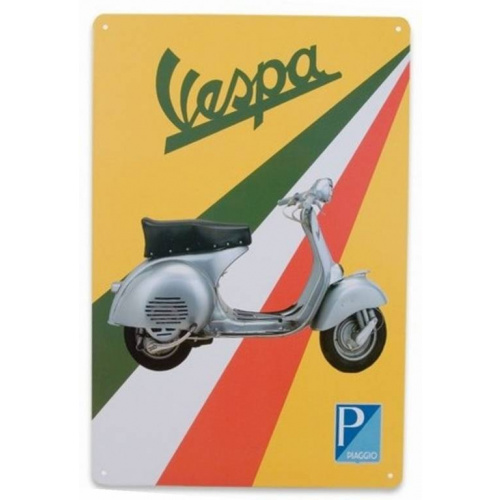 Metalskilt Vespa Piaggio 20×30 cm.