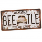 Nummerplade US "Volksvagen Beetle" 15x30 cm.