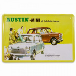 Metalskilt Austin mini 20x30 cm.