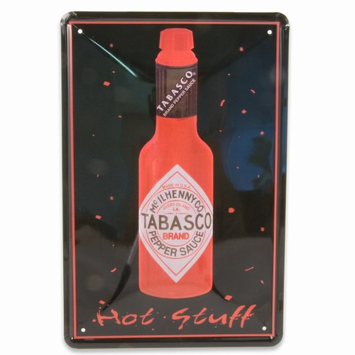 Metalskilt Tabasco 20×30 cm.