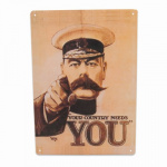 Metalskilt Your Country Needs You 20x30 cm.