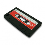 Iphone cover 4/4S retro kassettebånd rød