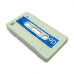 Iphone cover 4/4S retro kassettebånd blå
