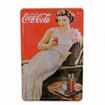 Metalskilt Drink Coca Cola 20x30 cm.