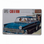 Metalskilt OPEL CAR A VAN 20x30 cm.