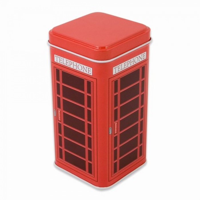 Metaldåse Telefonboks rød — Arjshop