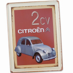Metalskilt 2CV Citroën 30x40 cm.