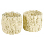 Skjuler flettet papirgarn (Creme)