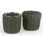 Skjuler flettet papirgarn (Sort)