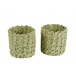 Skjuler flettet papirgarn (Støvgrøn)