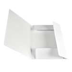 Elastikmappe QLine A4 karton Hvid - Image 2