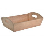 Trækasse m/greb lys brun