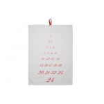 Viskestykke m/røde tal 1-24