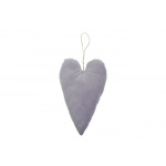 Velour hjerte til ophæng