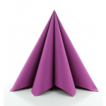 Serviet textil Sovie Lindclass 40×40 cm. Pk/12 stk. 628003 Aubergine - Image 2