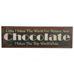 Metalskilt "Loves make the.." (1)