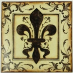 Metalskilt "Fransk lilje"