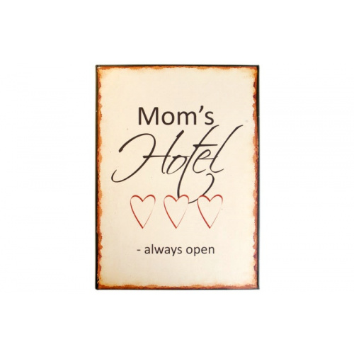 Metalskilt “Moms Hotel” (23)