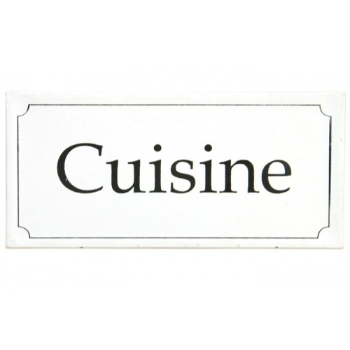Metalskilt “Cuisine”