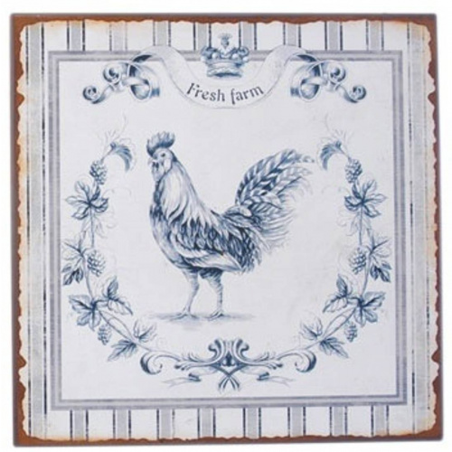 Metalskilt “Fresh Farm” (Høne)