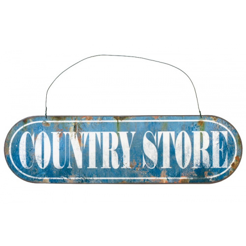 Metalskilt “Country Store”