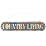 Metalskilt "Country Living"