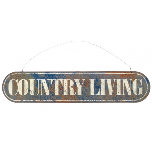 Metalskilt “Country Living”