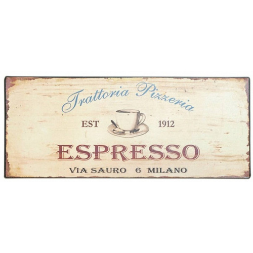 Metalskilt “Espresso”