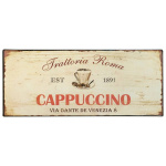 Metalskilt "Cappuccino"