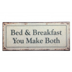 Metalskilt "Bed & Breakfast" (107)