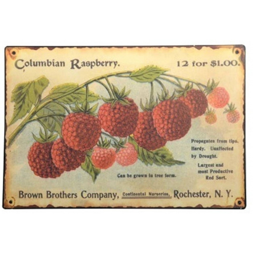 Metalskilt “Raspberry”