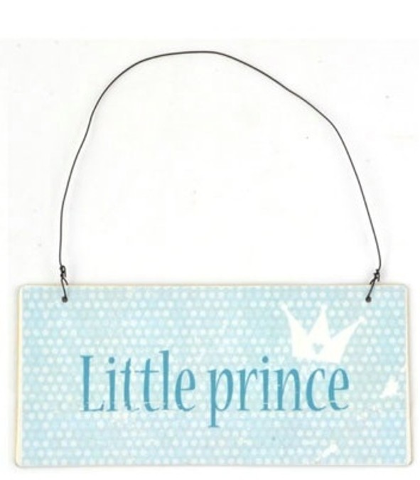 Metalskilt “Little Prince” (lysblå) Metalskilt "Little Prince" (lysblå) - Image 1