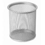 Rund penneholder i metaltråd fra MESH serien til skrivebord