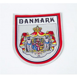 Danmark klistermærke m/rigsvåben