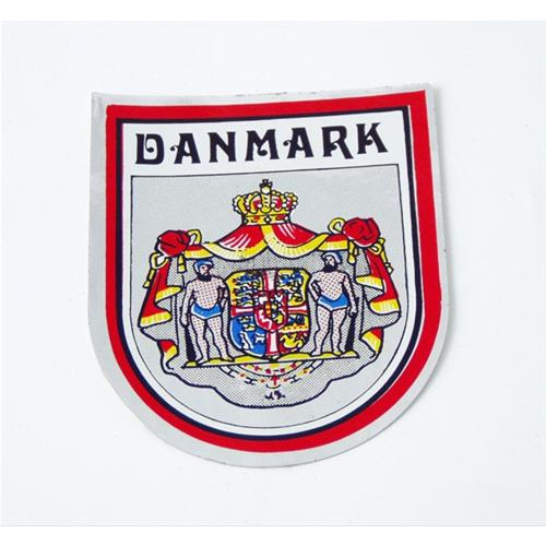 Danmark klistermærke m/rigsvåben