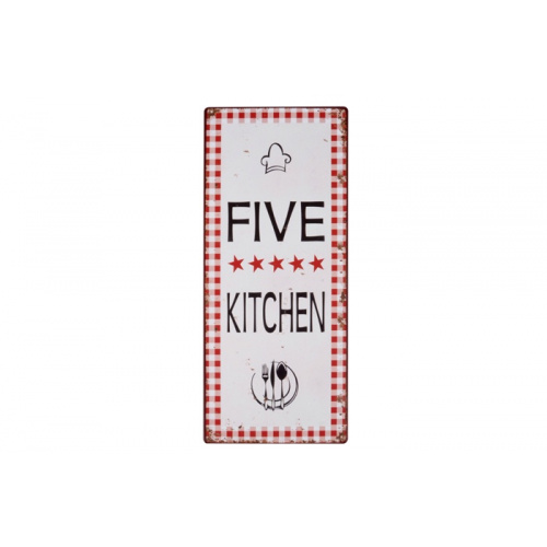 Metalskilt “Five star kitchen” (142)