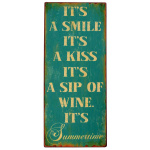 Metalskilt "It´s a smile, it´s a kiss.."