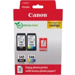 Blækpatroner Canon PG-545 / CL-546 (sort+farve) Incl. 50 ark fotopapir