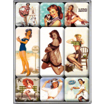 Magnet sæt "Pin Up Parking"